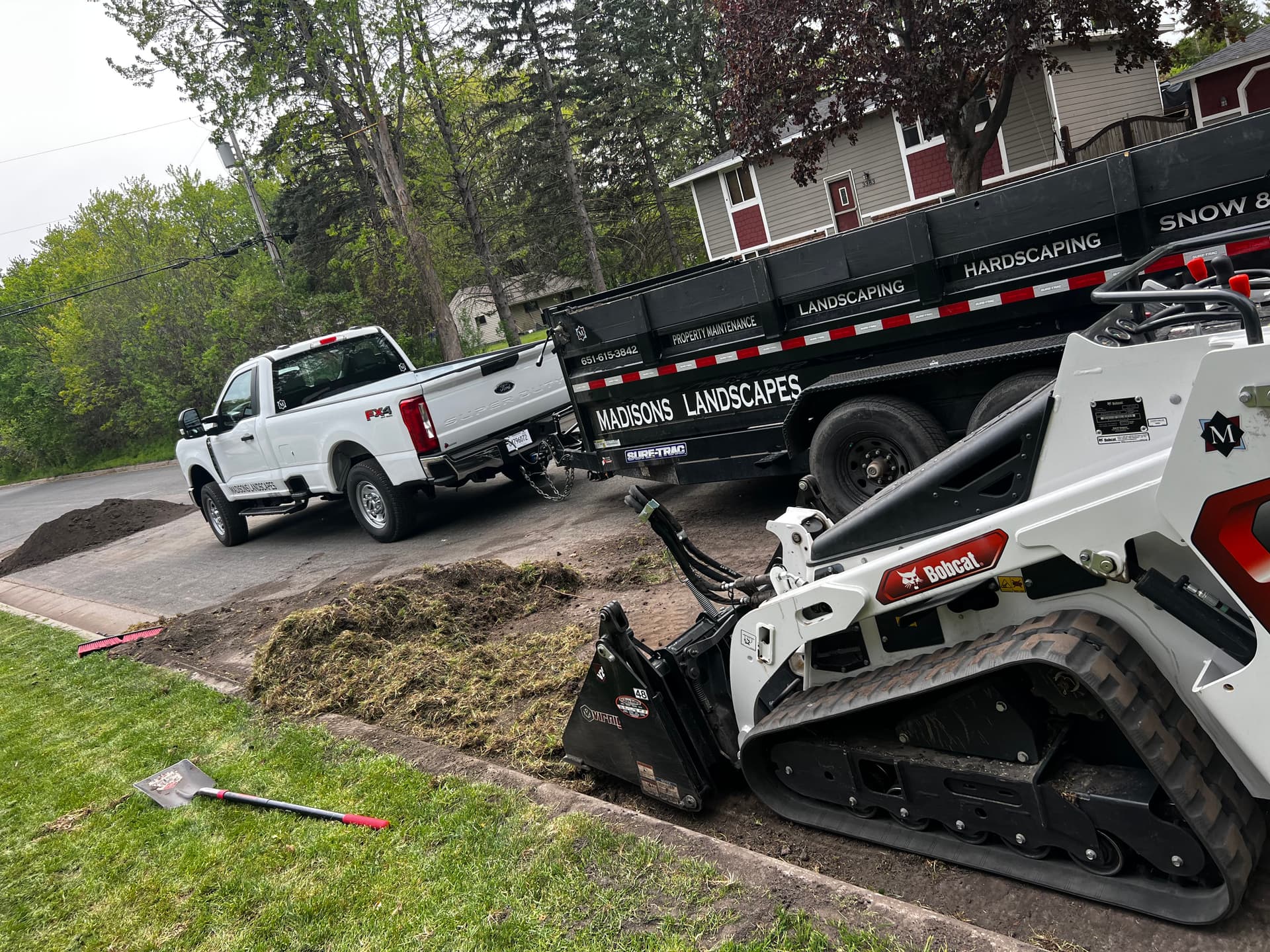 Regrading and Lawn Renovation to Fix a Soggy, Uneven Yard image