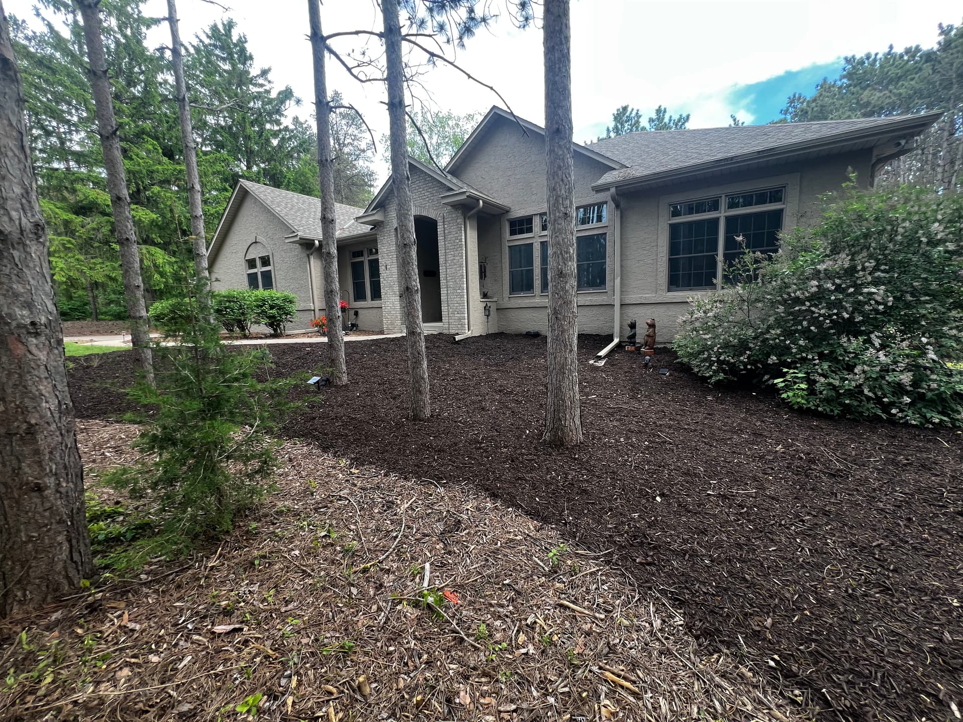 Gallery photos for Large-Scale Walnut Brown Mulch Install That Actually Made a Difference: Image #2