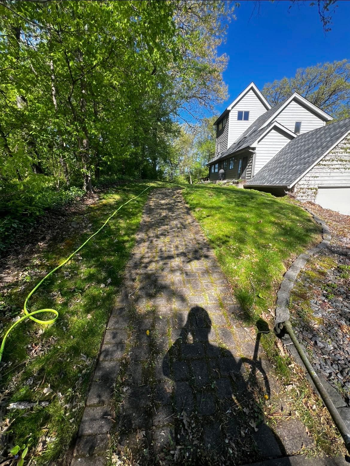 Gallery photos for Full Paver Walkway Restoration on a 29-Year-Old Path: Image #1