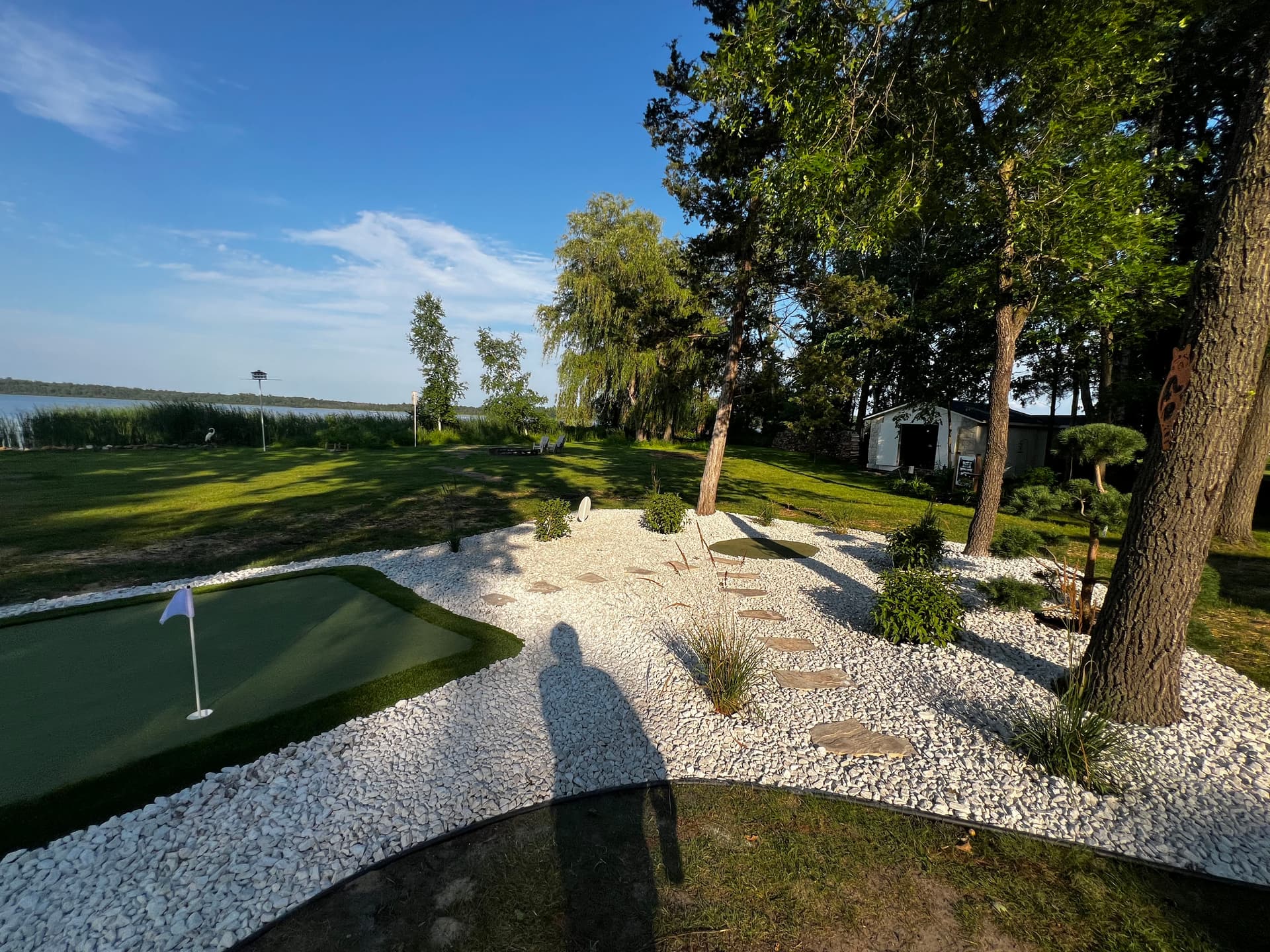 Gallery photos for Custom Lakeside Putting Green Built From the Ground Up: Image #3